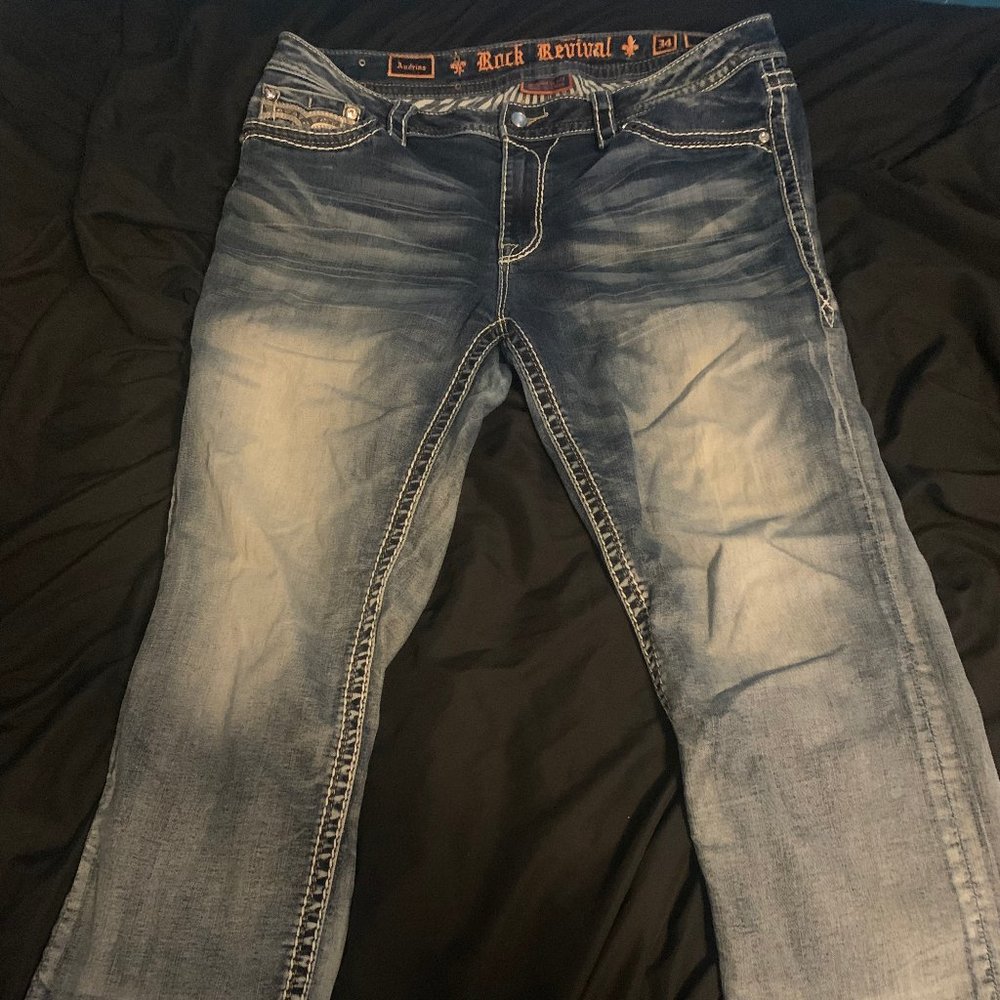 Rock Revival Women's jeans "Audrina" Size 34 Bootcut